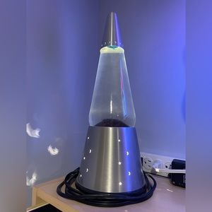 Custom Teal Star and Moon Base Lava Lamp